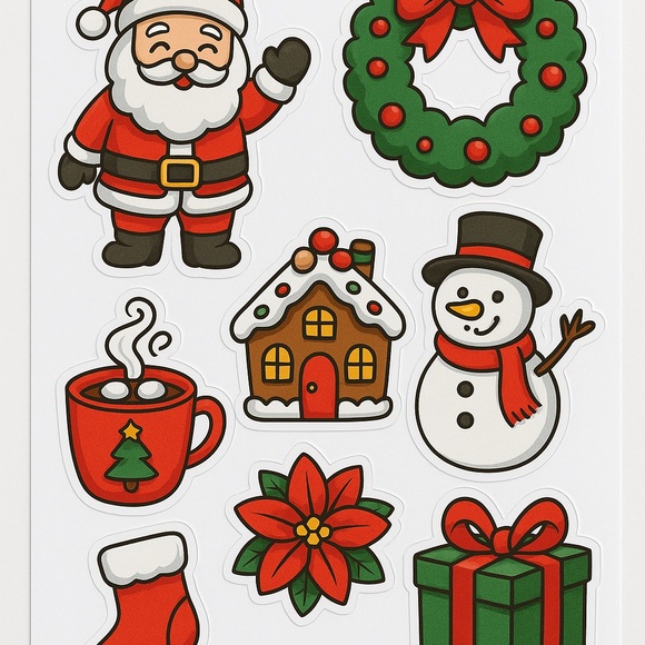 Christmas Holiday Sticker Set - Picture 2 of 9